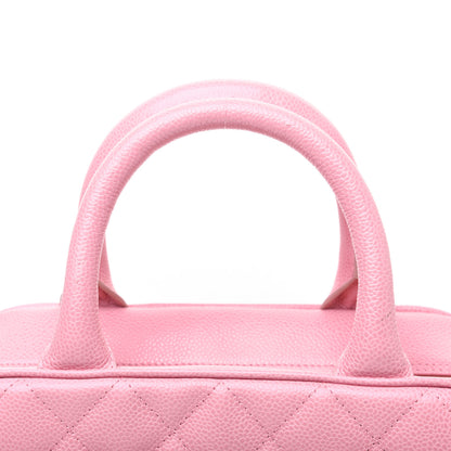 Chanel Caviar Quilted Small Bowler Pink 17 of 22