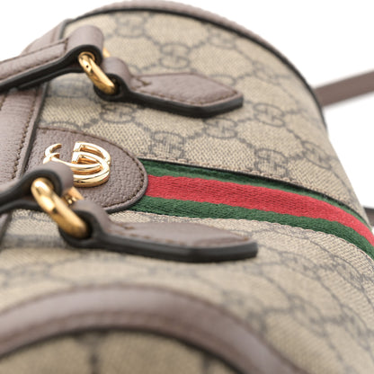 Gucci GG Supreme Monogram Web Small Ophidia Boston Bag Beige New Acero 14 of 14