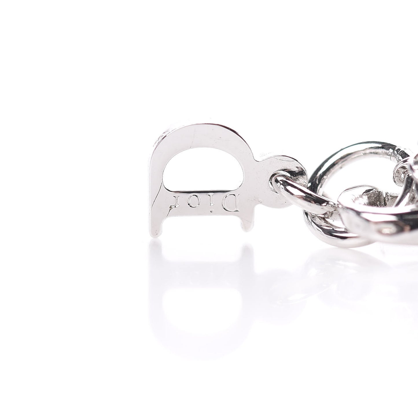 Crystal Logo Bracelet Silver