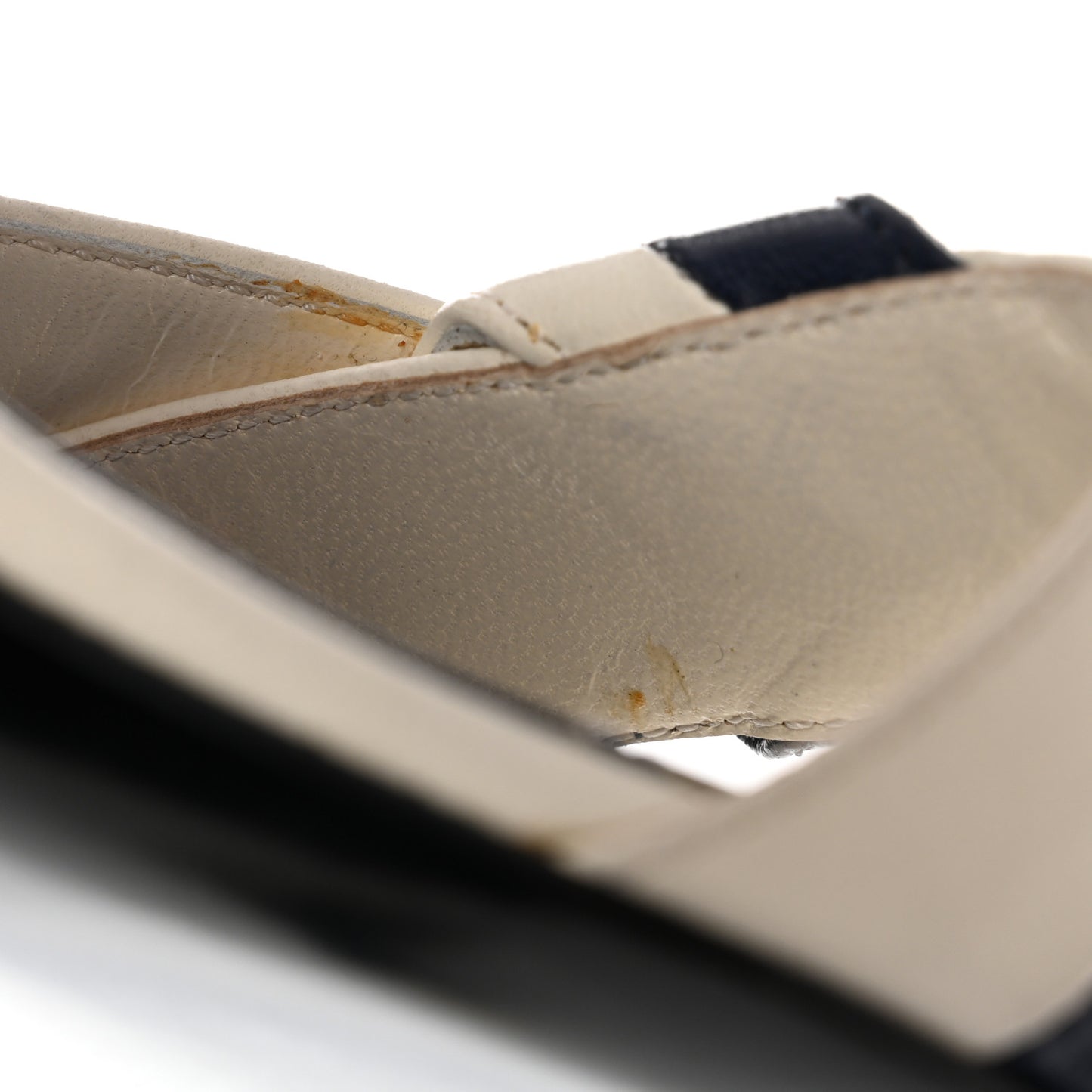 Lambskin CC Mules 37.5 Dark Navy Blue