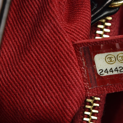 Chanel Calfskin Chevron Quilted Small Coco Handle Flap Black 7 of 11