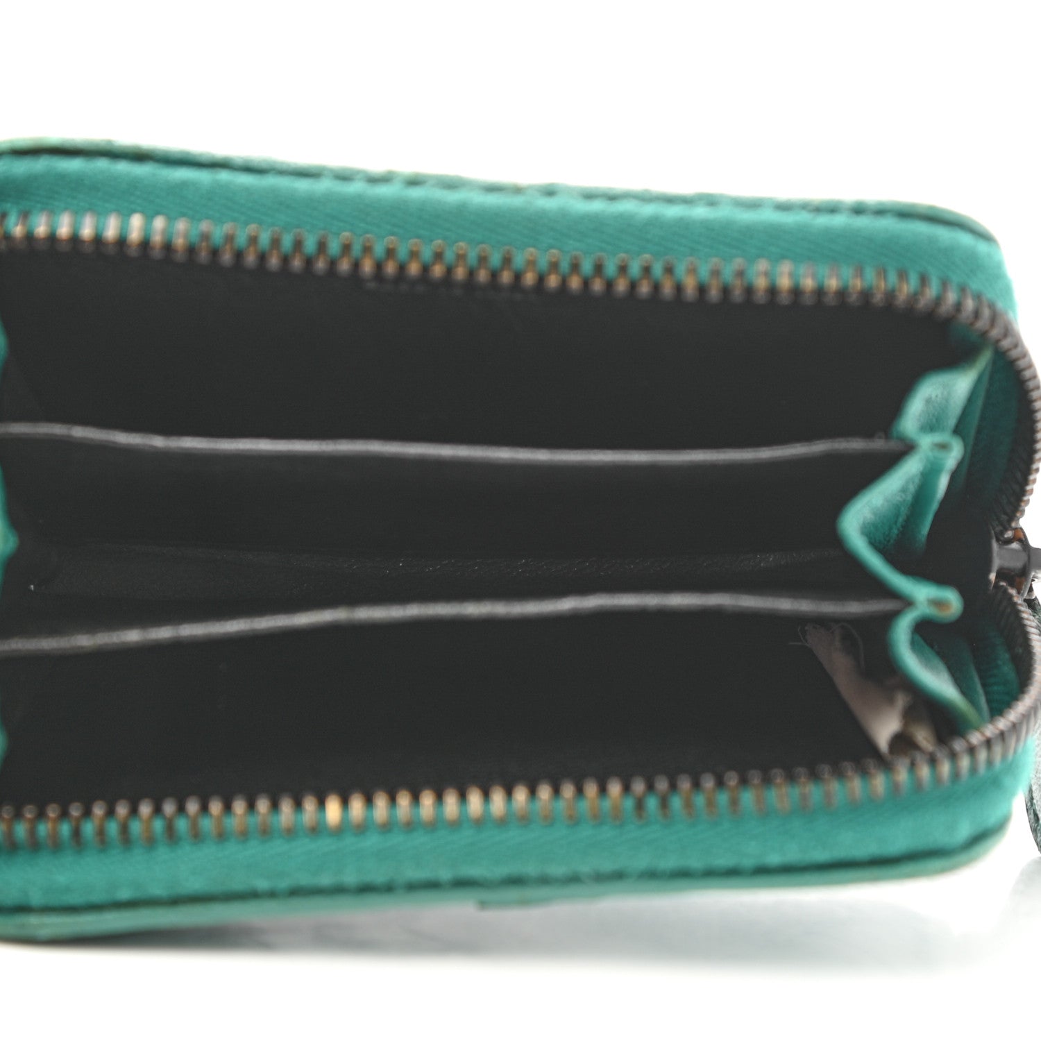 Bottega Veneta Nappa Intrecciato Zip Around Coin Purse Lagoon 5 of 11