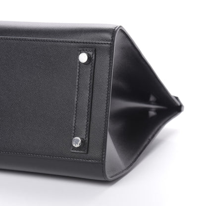 Hermes Madame Calfskin Birkin Sellier 30 Black 10 of 12