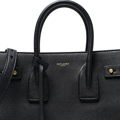 Saint Laurent Grained Calfskin Small Supple Sac De Jour Black 8 of 10