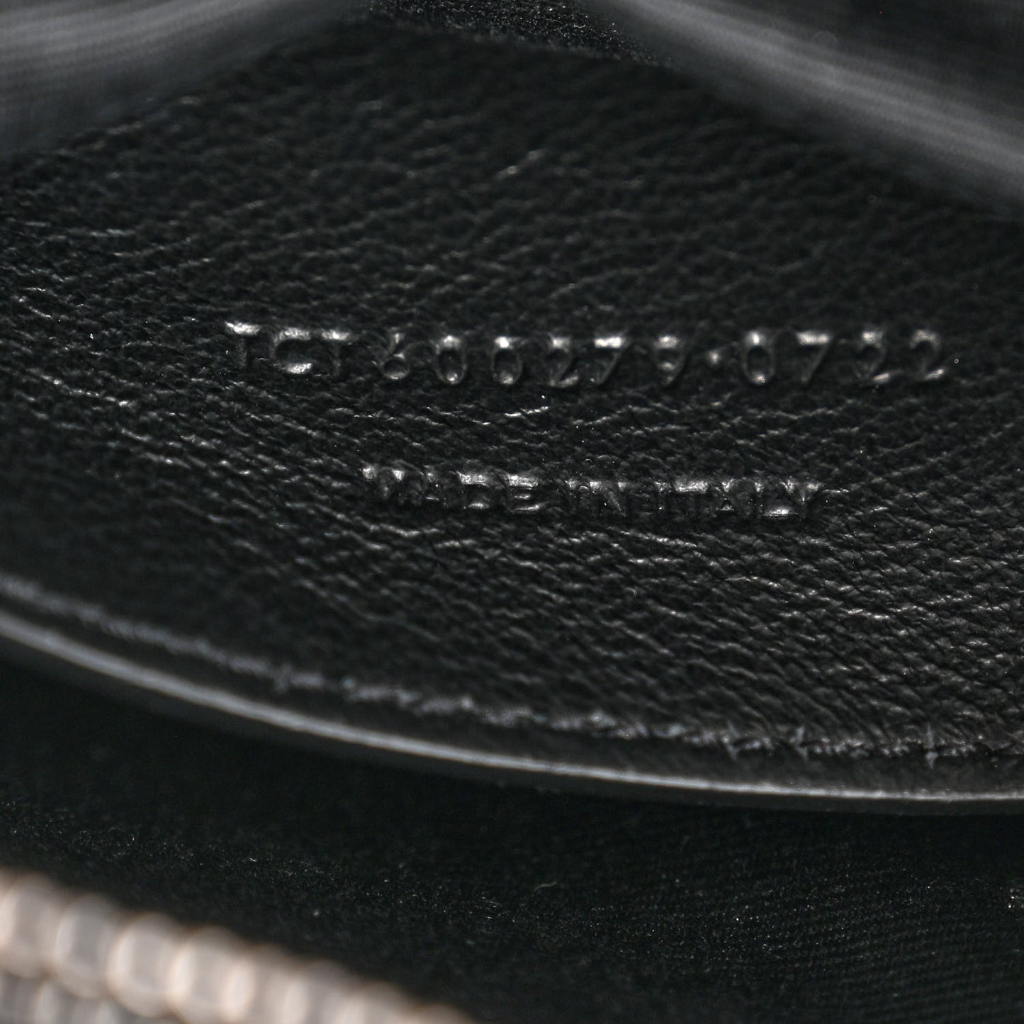 Sheepskin Matelasse Chevron Monogram Medium College Bag Black