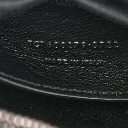 Saint Laurent Sheepskin Matelasse Chevron Monogram Medium College Bag Black 7 of 15
