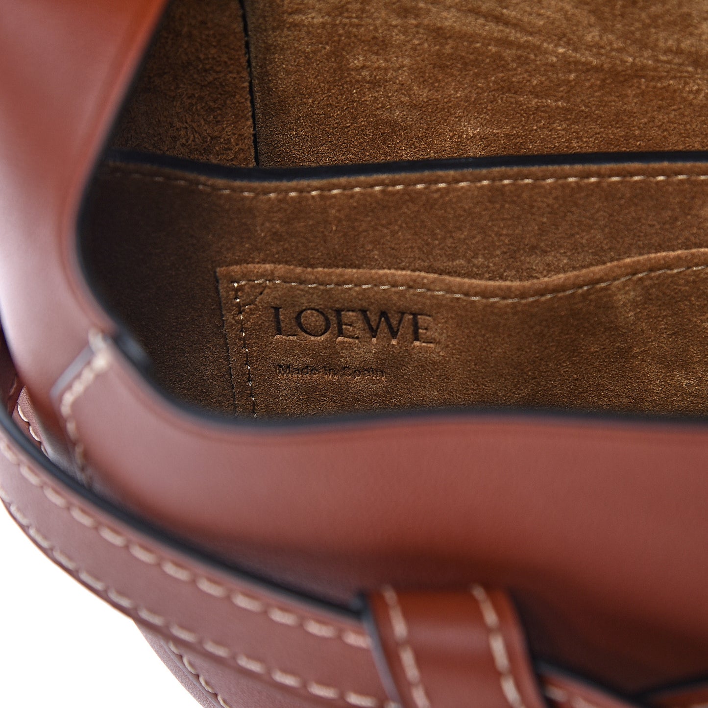 Calfskin Small Gate Crossbody Bag Rust