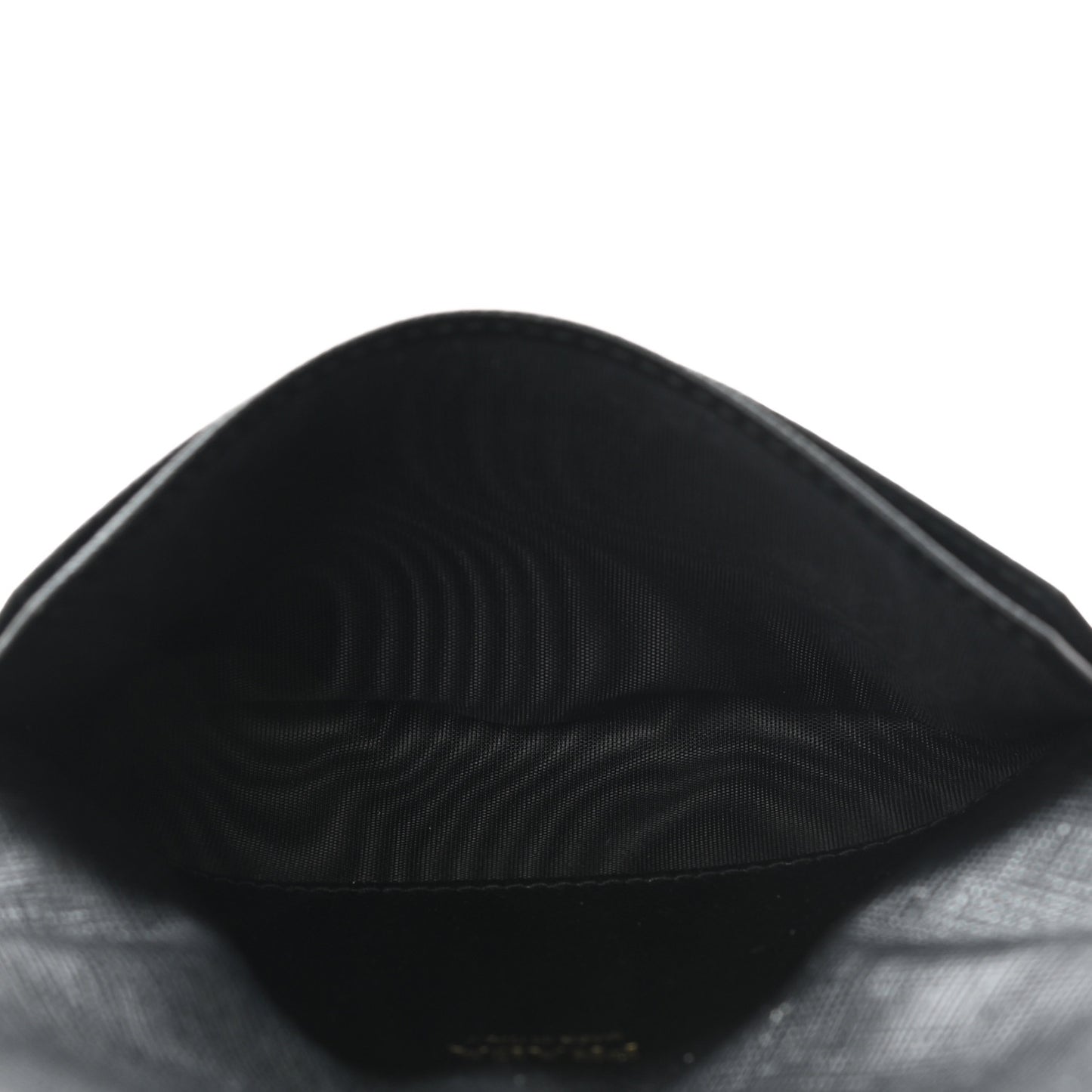 Saffiano Metal Flap Wallet Black