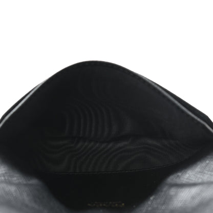 Prada Saffiano Metal Flap Wallet Black 5 of 6