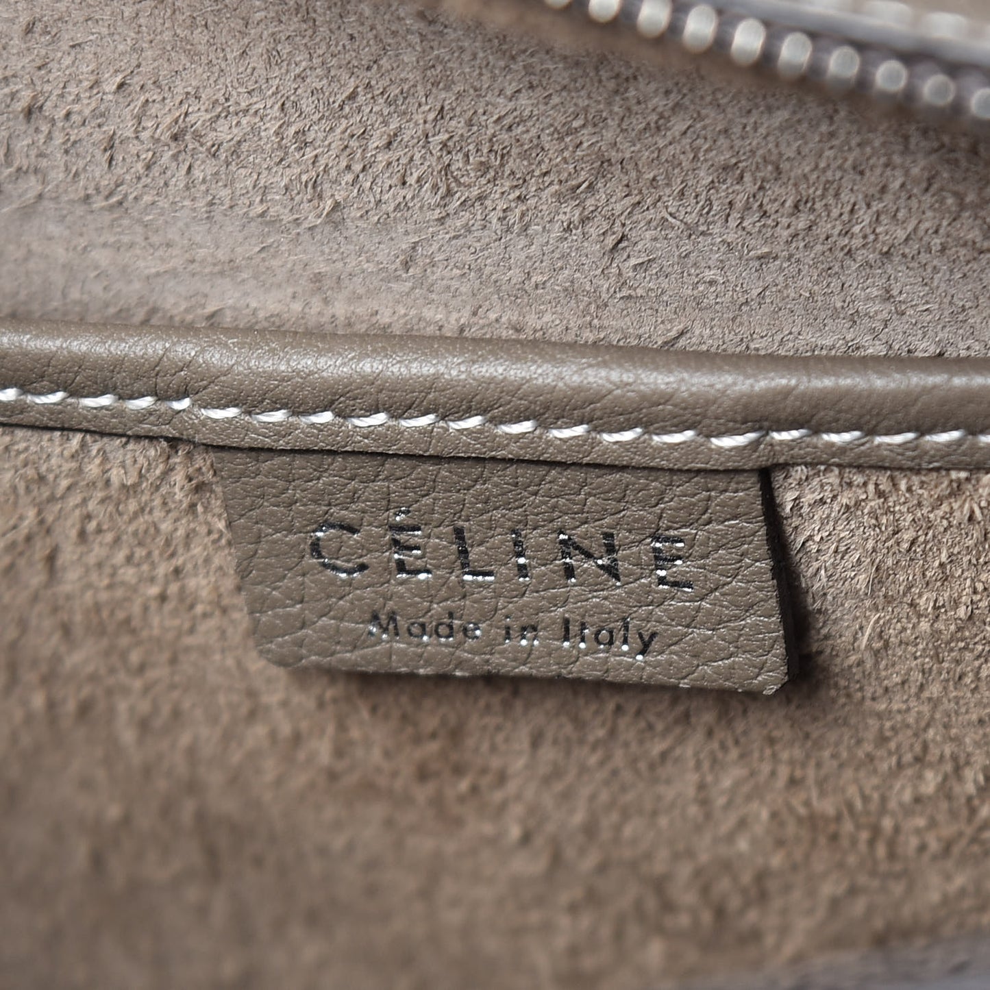Drummed Calfskin Nano Luggage Souris