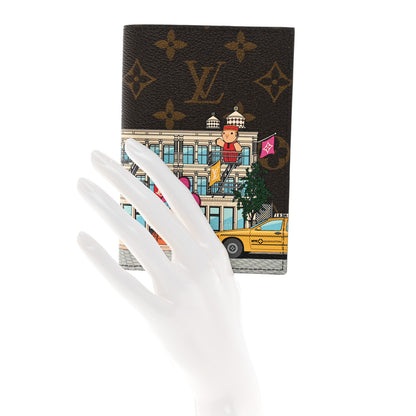 Louis Vuitton Monogram 2022 Christmas Animation New York Soho Passport Cover Yellow 2 of 6