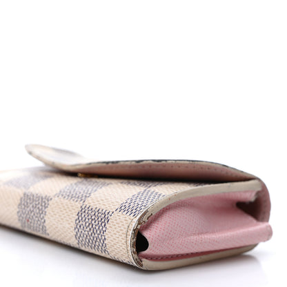 Louis Vuitton Damier Azur Rosalie Coin Purse Rose Ballerine 8 of 10