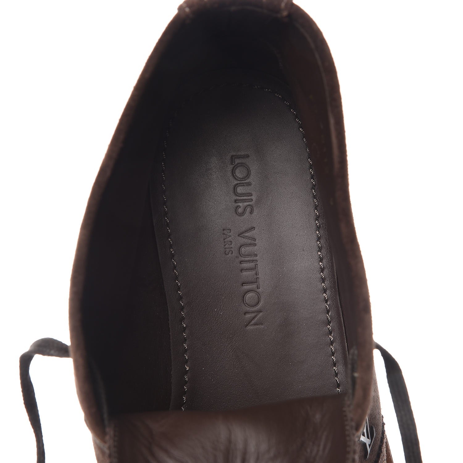 Louis Vuitton Mens Suede Brogues Ankle Boots 9 Brown 9 of 11