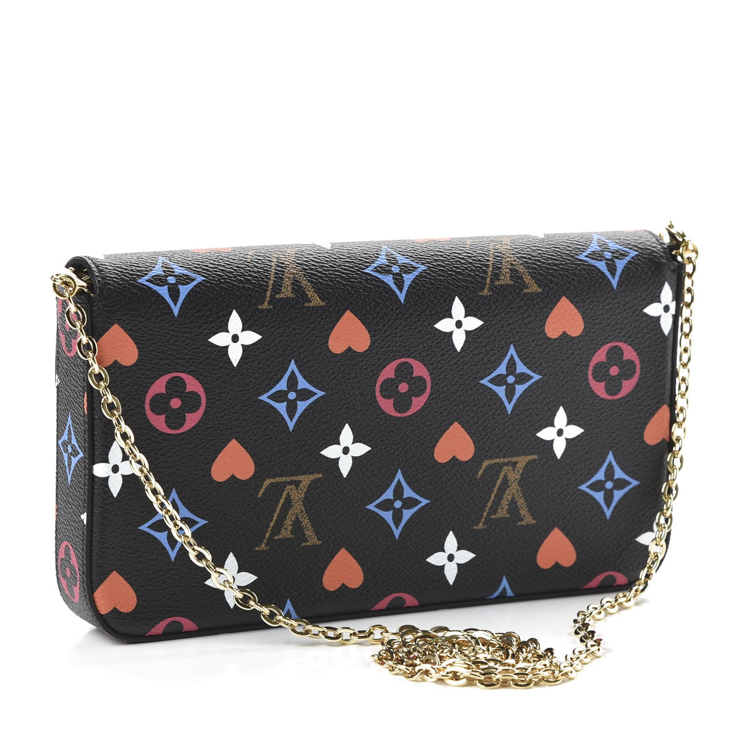 Game On Felicie Chain Wallet Black