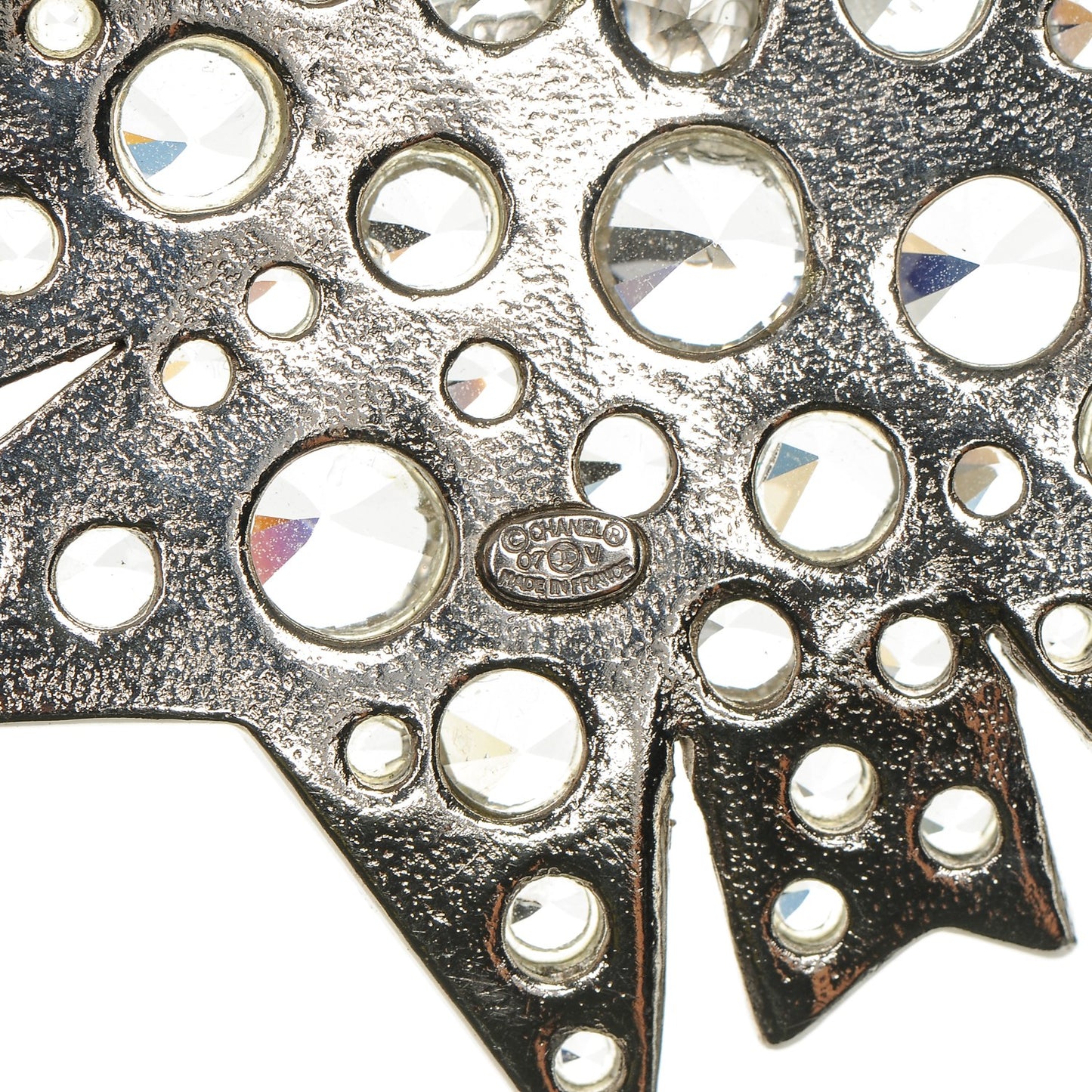 Crystal CC Brooch Silver
