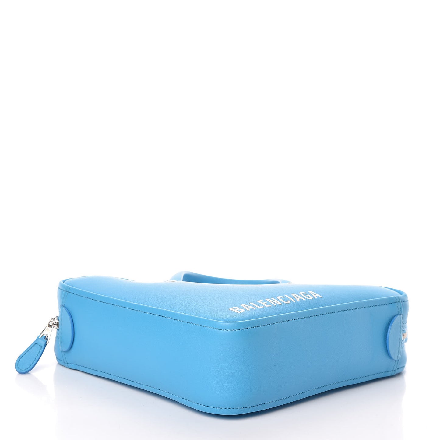 Calfskin XS Triangle Chain Duffle Baby Blue