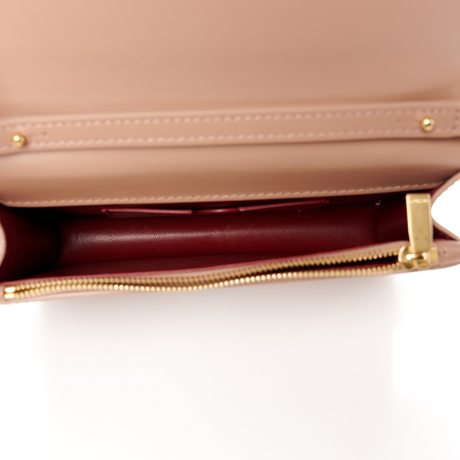 Off-White OFF WHITE Calfskin Jitney 0.5 Shoulder Bag Brown 5 of 11