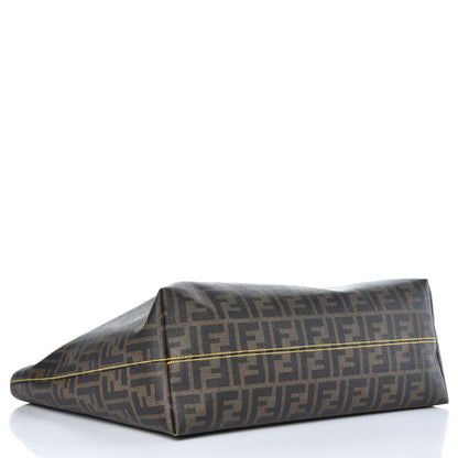 Fendi Zucca Spalmati Medium Roll Tote Tobacco Giallo 4 of 12