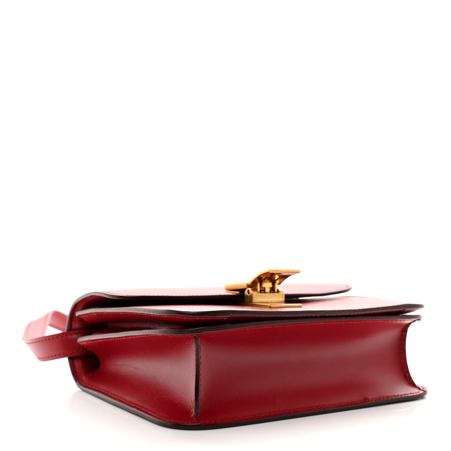 Box Calfskin Teen Classic Box Flap Bag Red