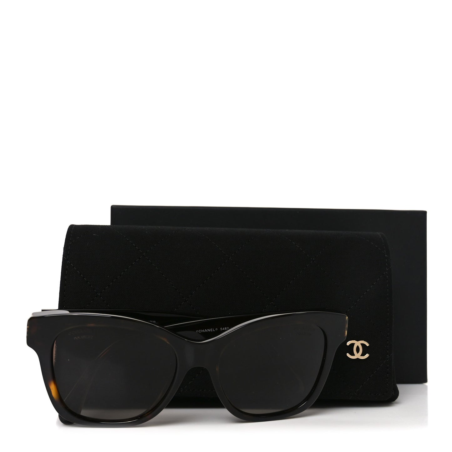 Acetate Polarized Pearl CC Square Sunglasses 5482-H-A Dark Tortoise