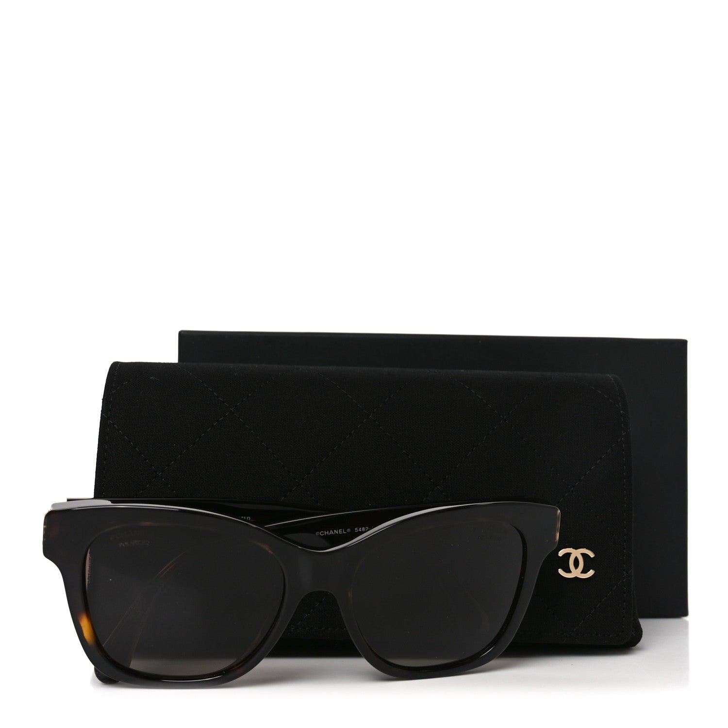Chanel Acetate Polarized Pearl CC Square Sunglasses 5482-H-A Dark Tortoise 7 of 7