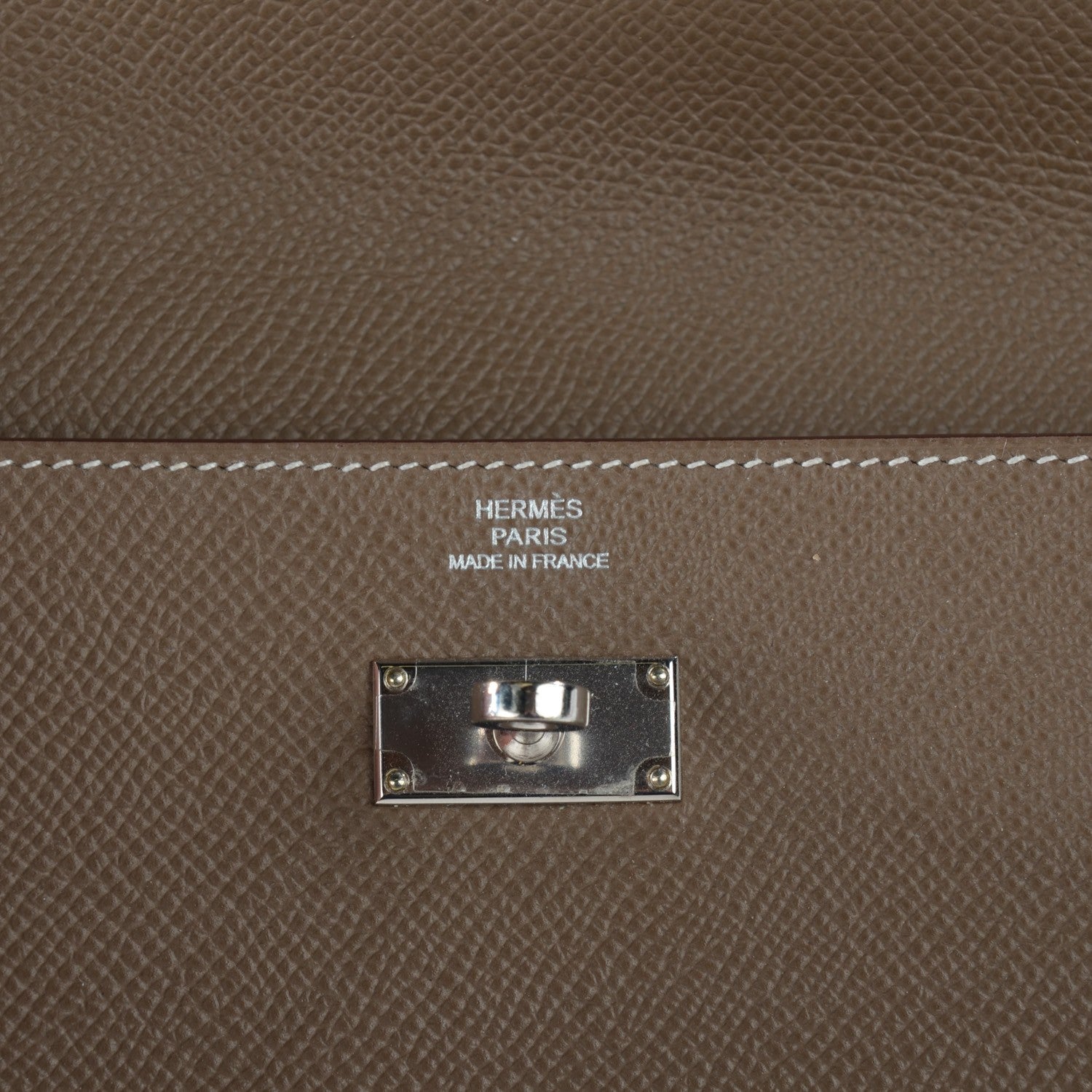 Hermes Epsom Kelly Longue Wallet Etoupe 13 of 14