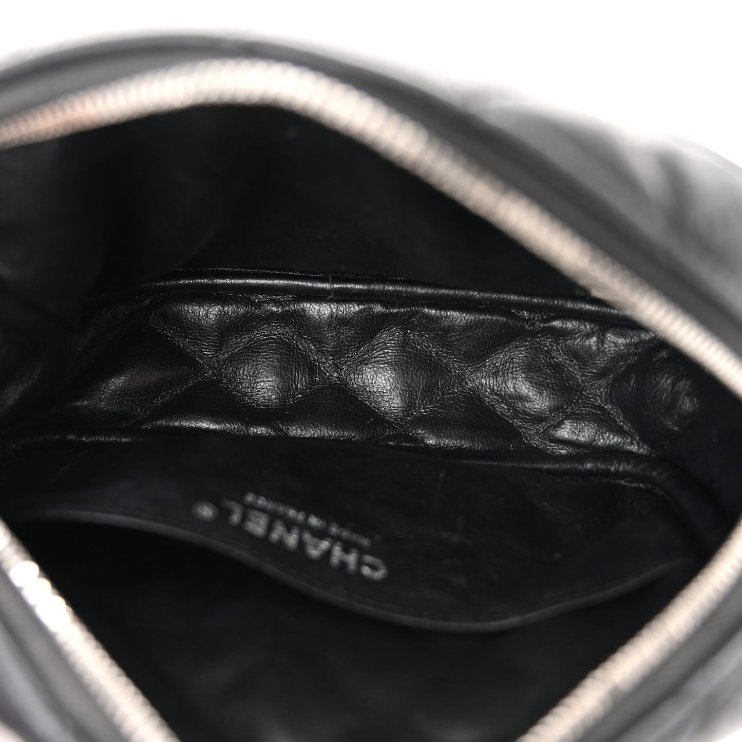 Lambskin Quilted Small Timeless Camera Case Black