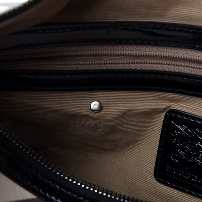 Burberry Nova Check Small Chester Bowling Bag Black 14 of 17