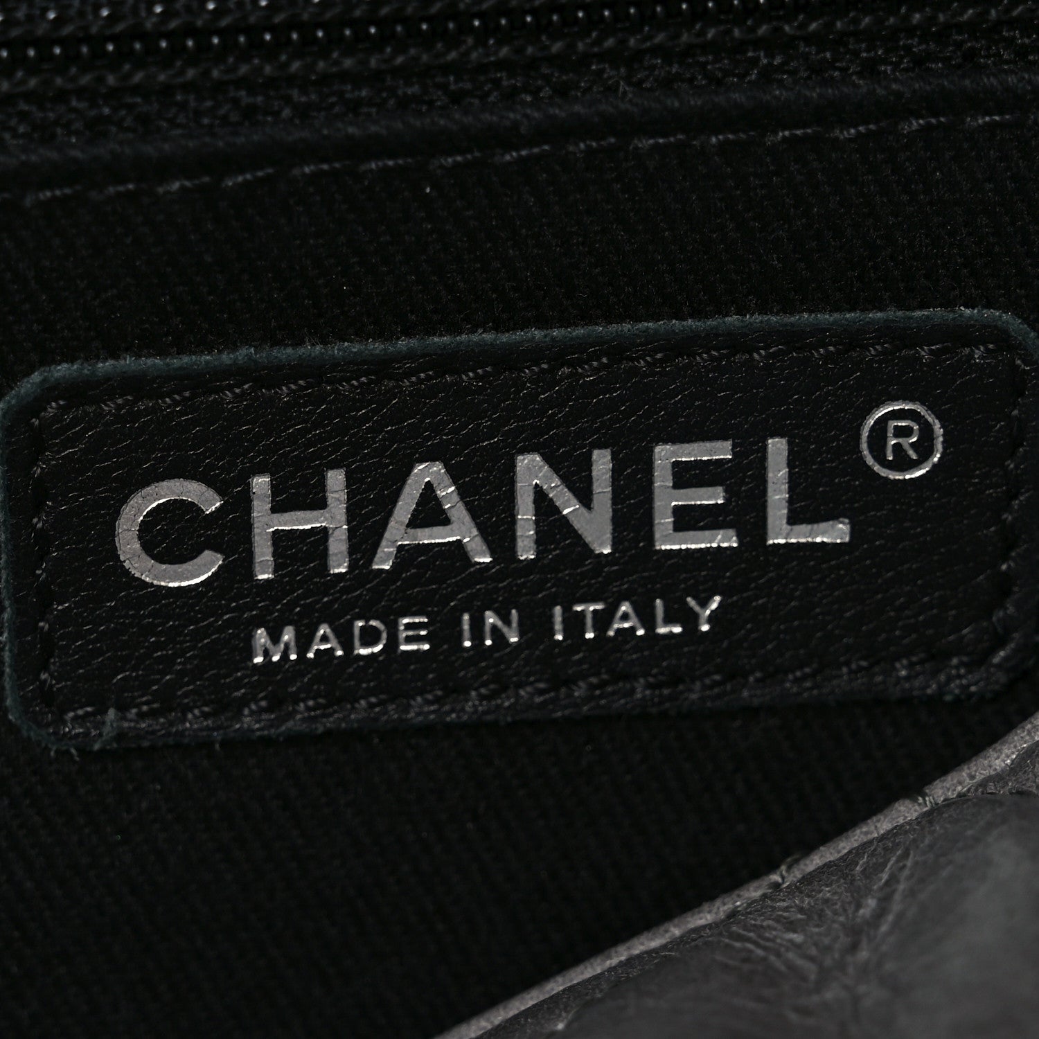 Chanel Glazed Calfskin Quilted Large CC Delivery Tote Grey 6 of 10