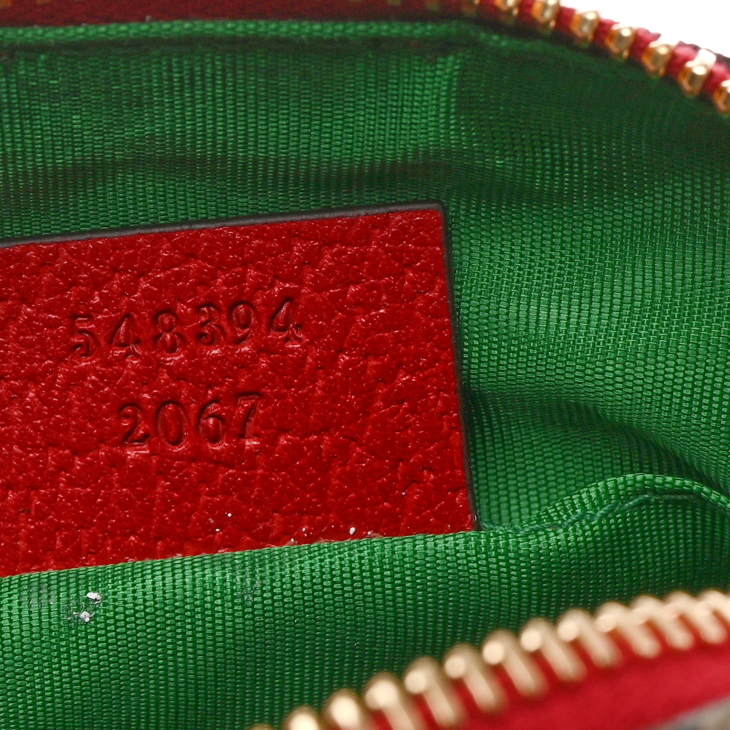 Gucci Soft GG Supreme Monogram Calfskin Small Ophidia Cosmetic Case Beige Ebony Hibiscus Red 7 of 7