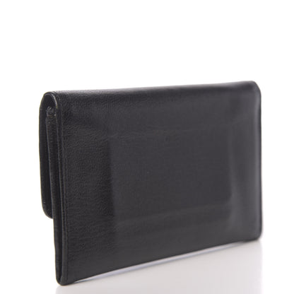 Chanel Goatskin CC Compact Flap Wallet Black 3 of 10