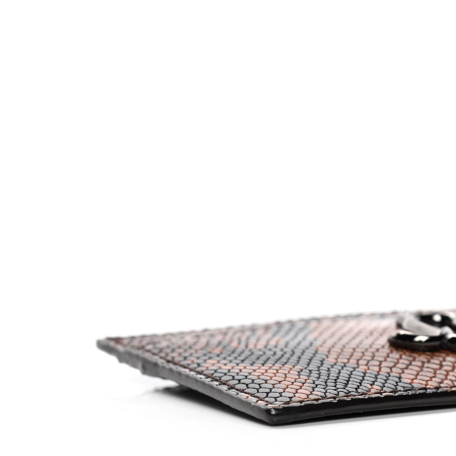 Jimmy Choo Calfskin Snake Printed Umika Card Holder Cuoio 7 of 9