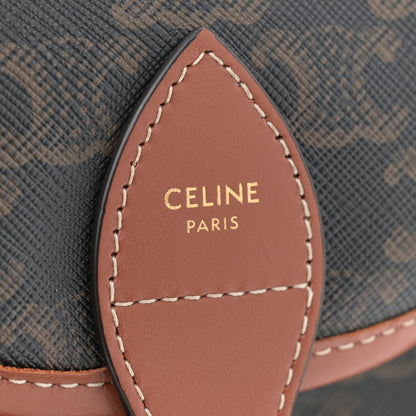 Celine Triomphe Canvas Calfskin Mini Folco Backpack Tan 6 of 10