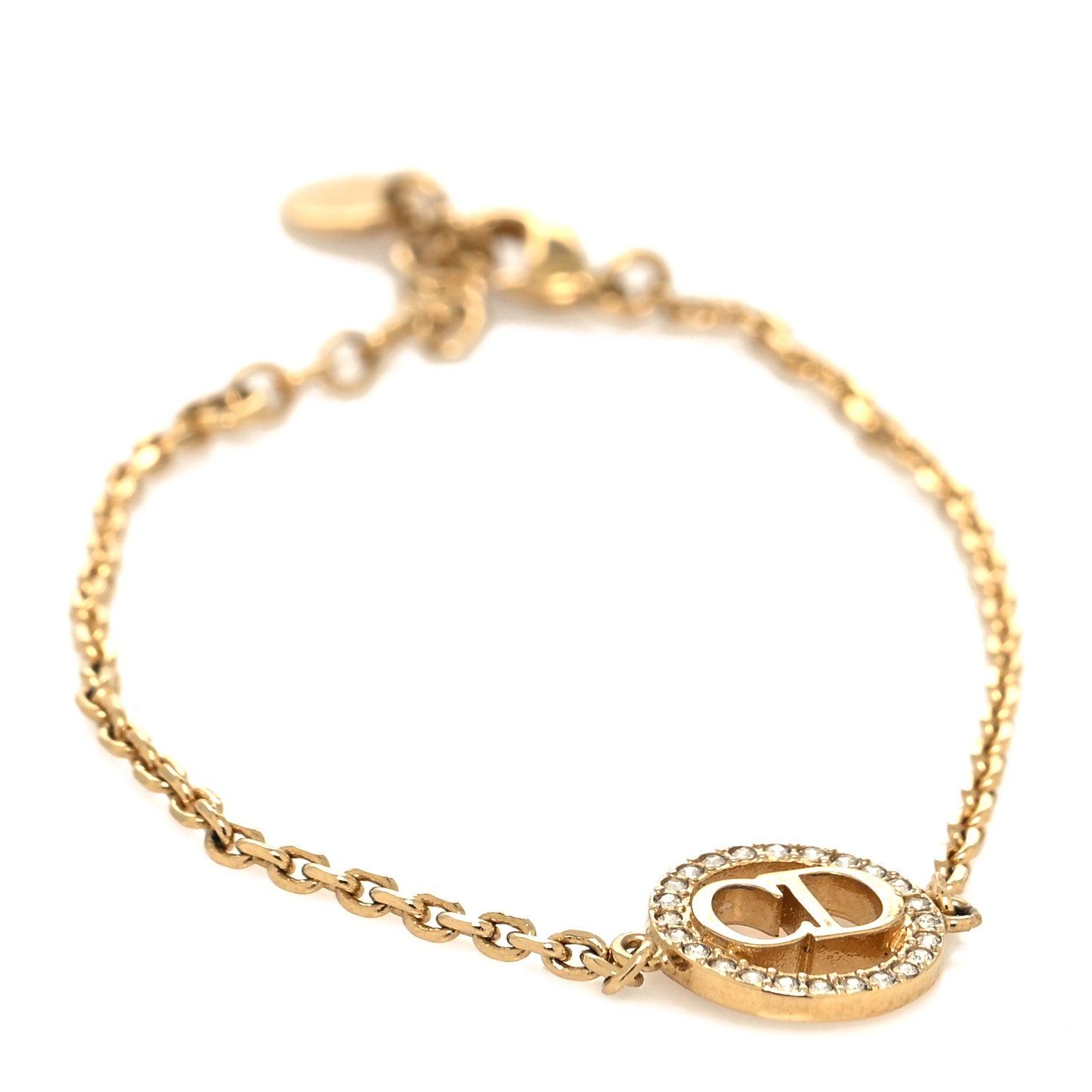 Christian Dior Crystal Metal Star Bracelet Gold 1 of 5