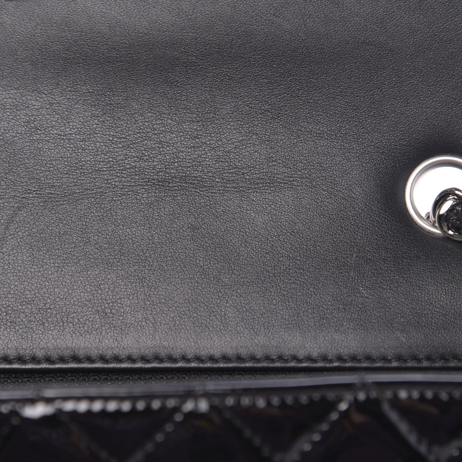 Chanel Patent Calfskin Quilted Mini Rectangular Flap Black 12 of 13