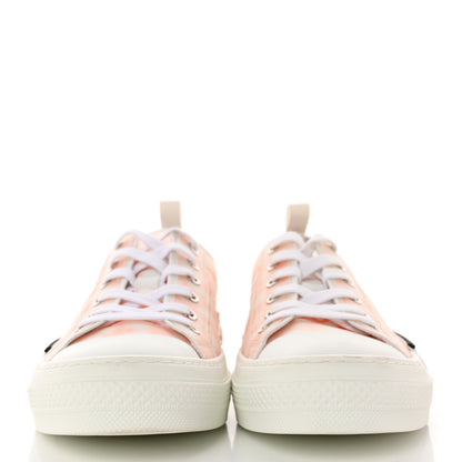 Christian Dior Technical Canvas Oblique Mens B23 Low Top Sneakers 42 White Orange 2 of 13