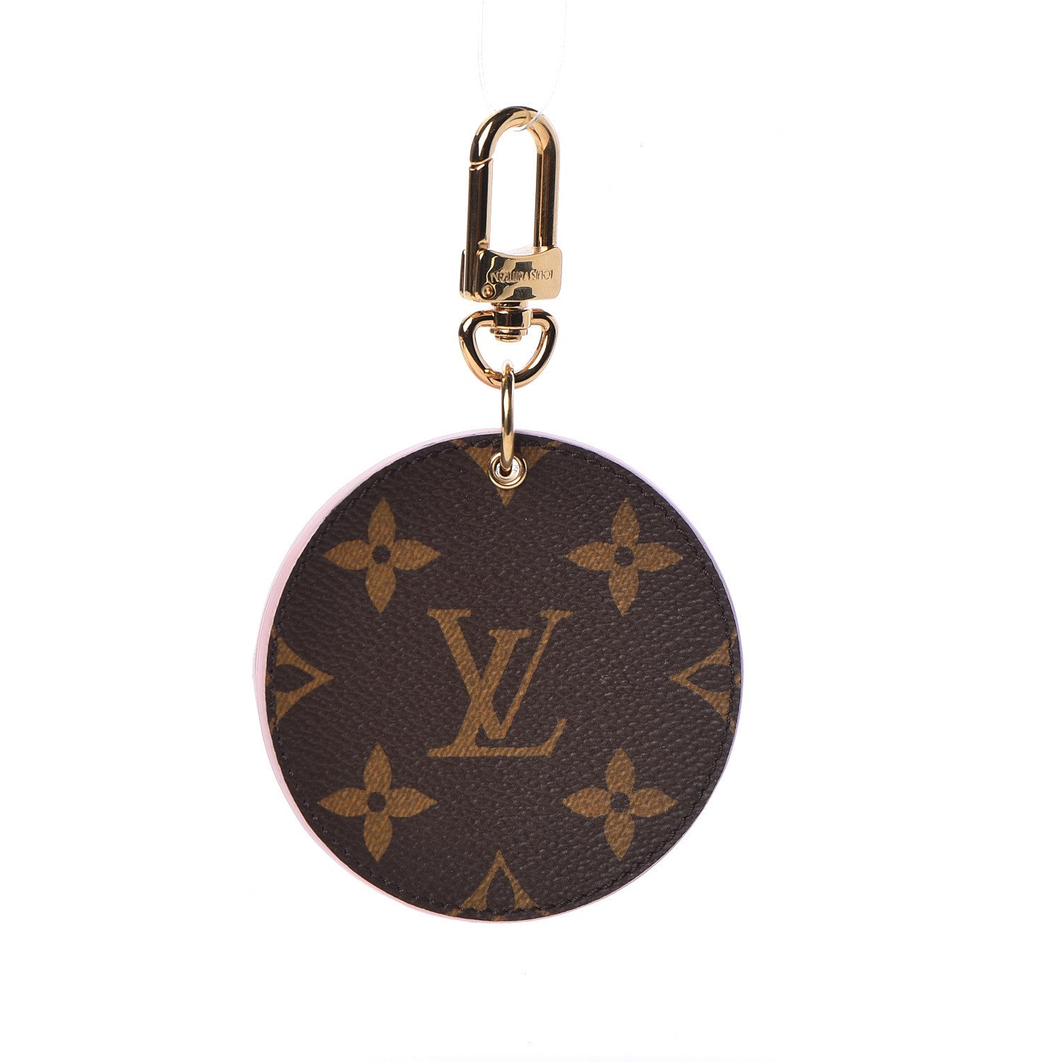 Louis Vuitton Monogram LV Mirror Bag Charm Key Holder Rose Ballerine 1 of 4