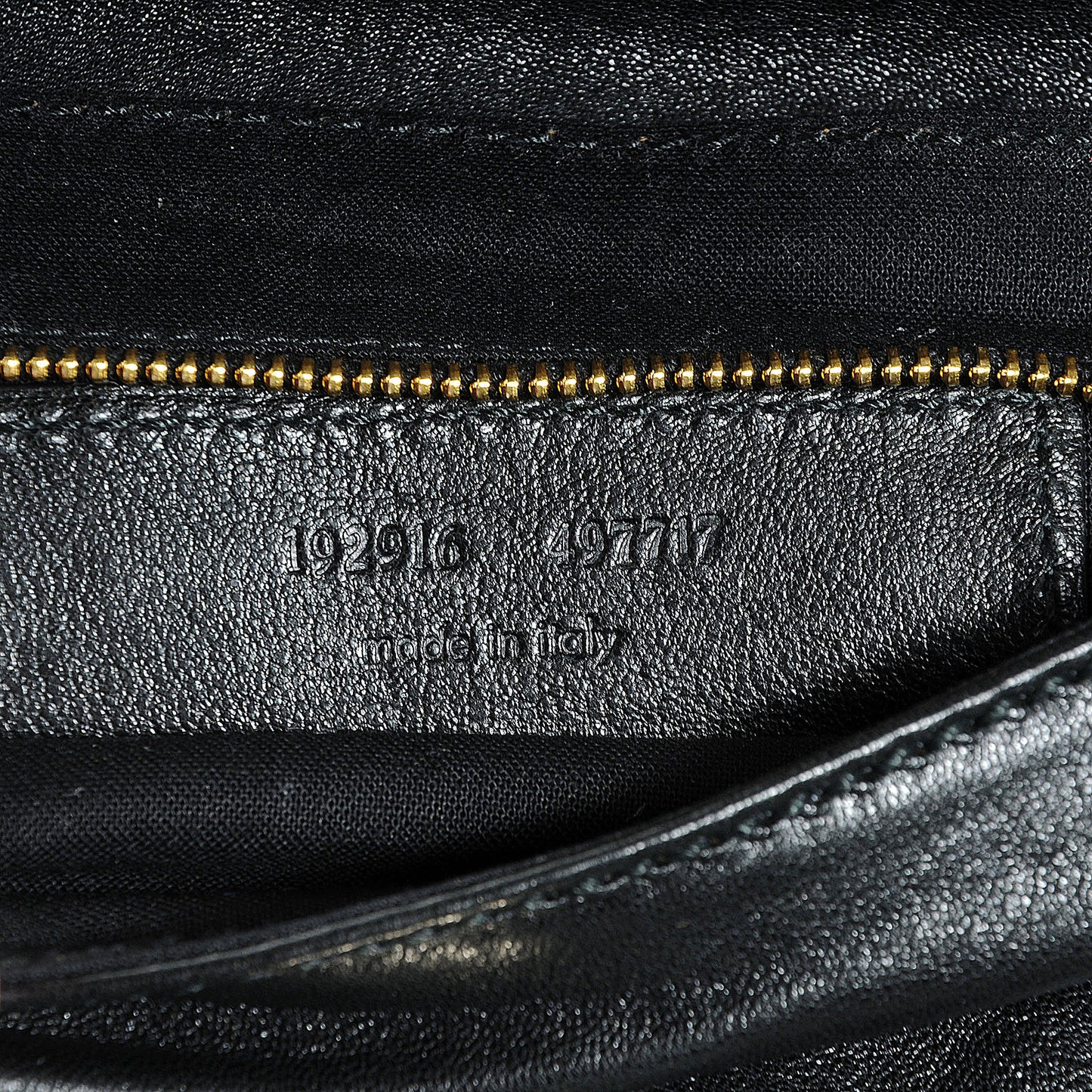 Leather Lune Clutch Black