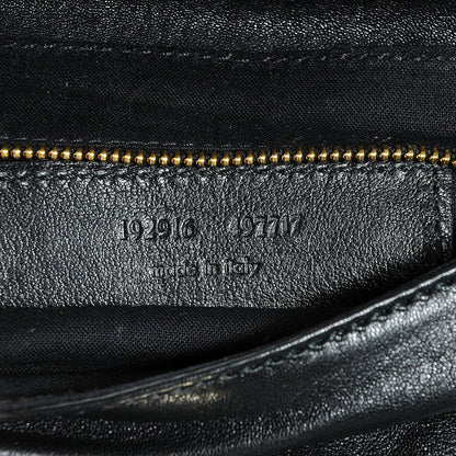 Balenciaga Leather Lune Clutch Black 7 of 7