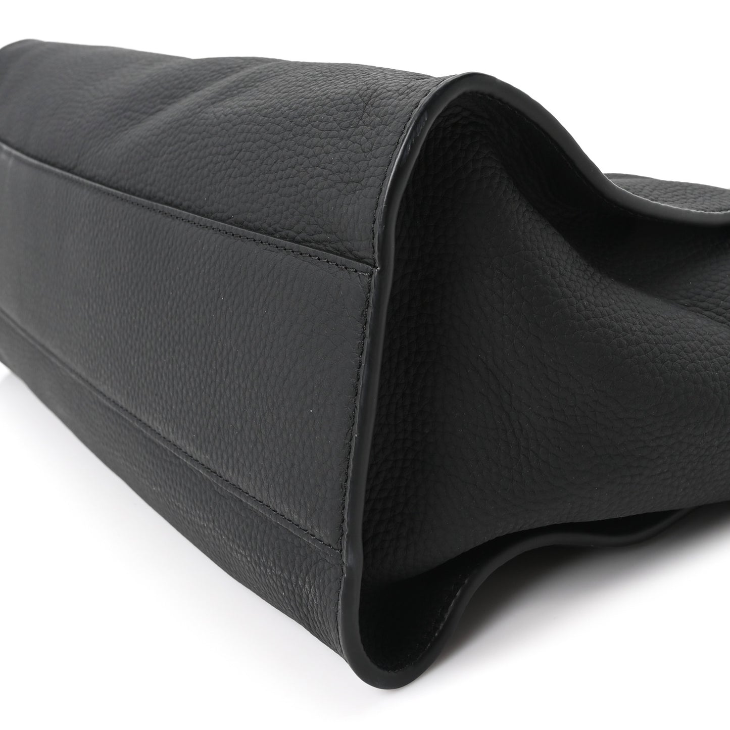 Matte Grained Calfskin Marlo 14 Black