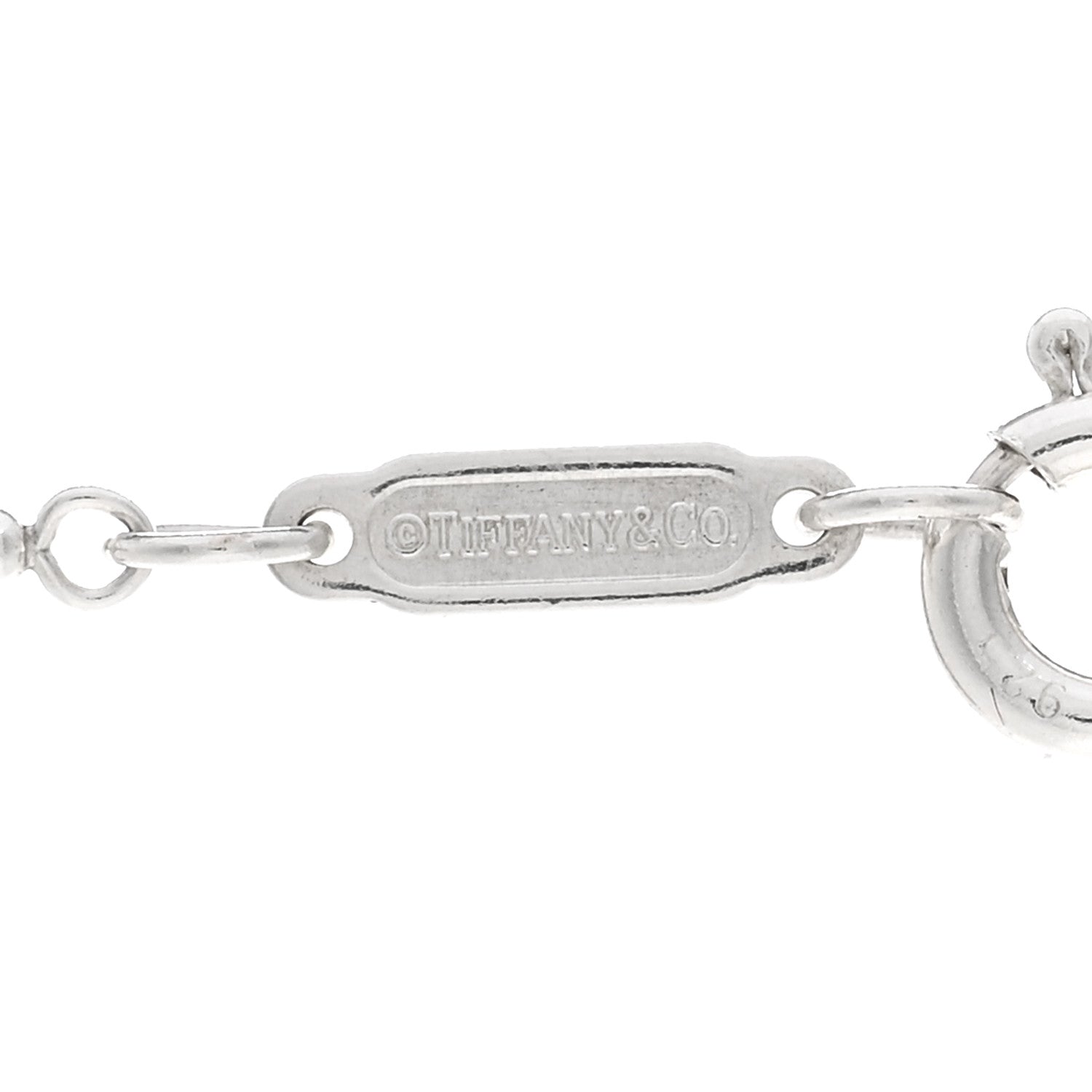 Tiffany Sterling Silver 1837 Lock Charm Pendant Necklace 4 of 4