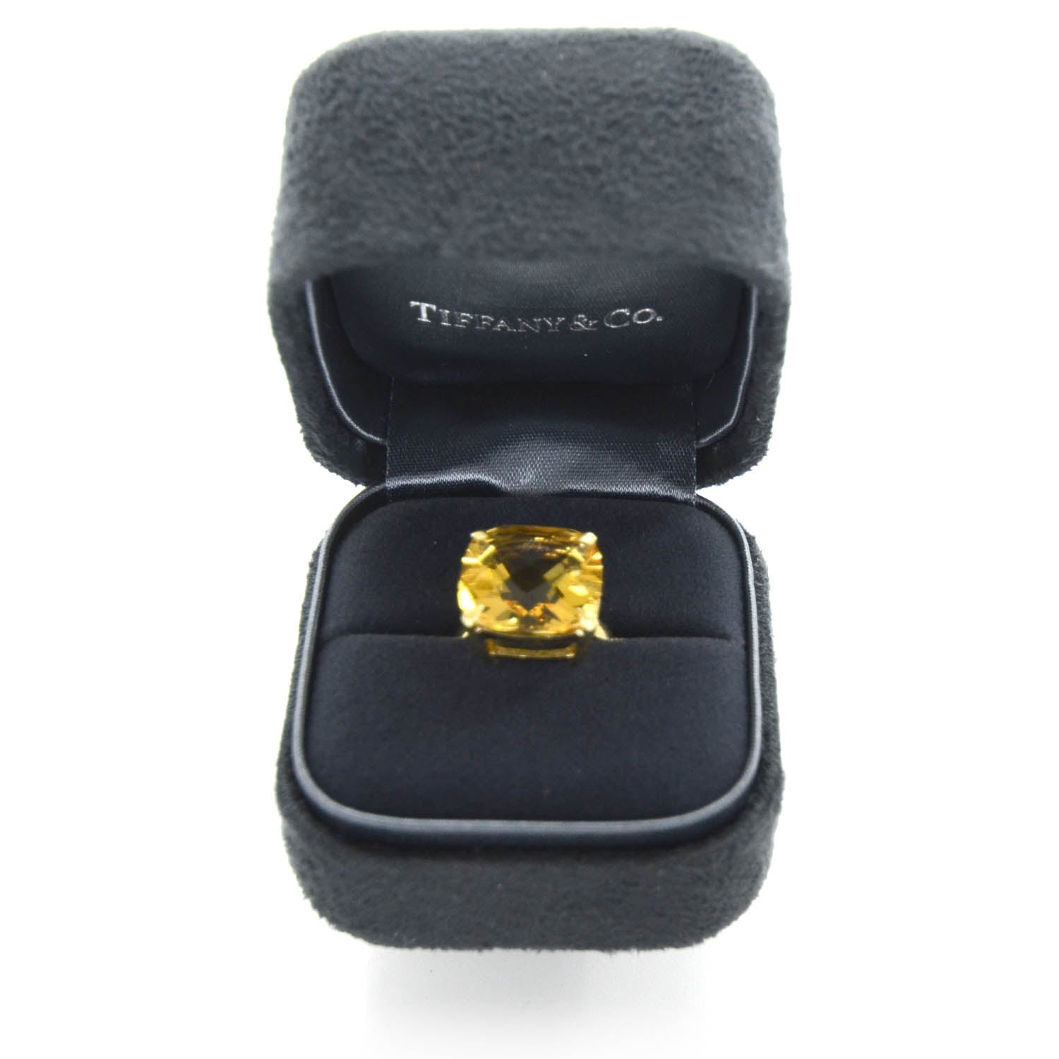 Tiffany 18k Gold Citrine Sparklers Cocktail Ring 6 2 of 6