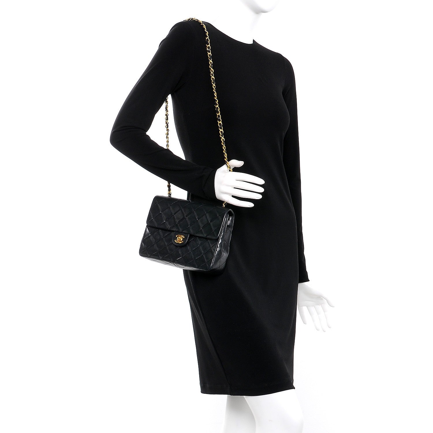Chanel Lambskin Quilted Small Flap Black 2 of 9