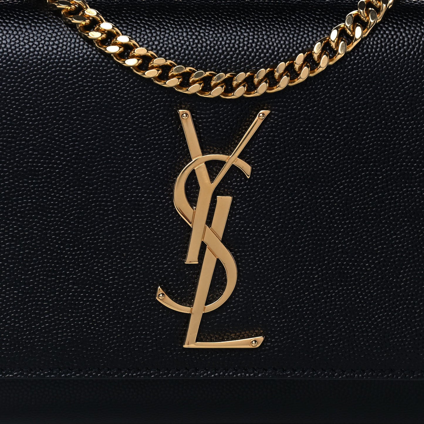 Grain De Poudre Small Monogram Kate Satchel Black