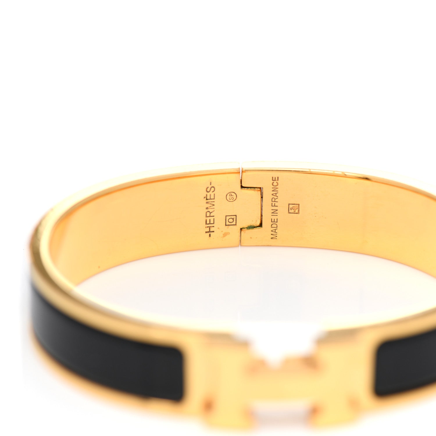 Hermes Enamel Narrow Clic Clac H Bracelet PM Black 4 of 7