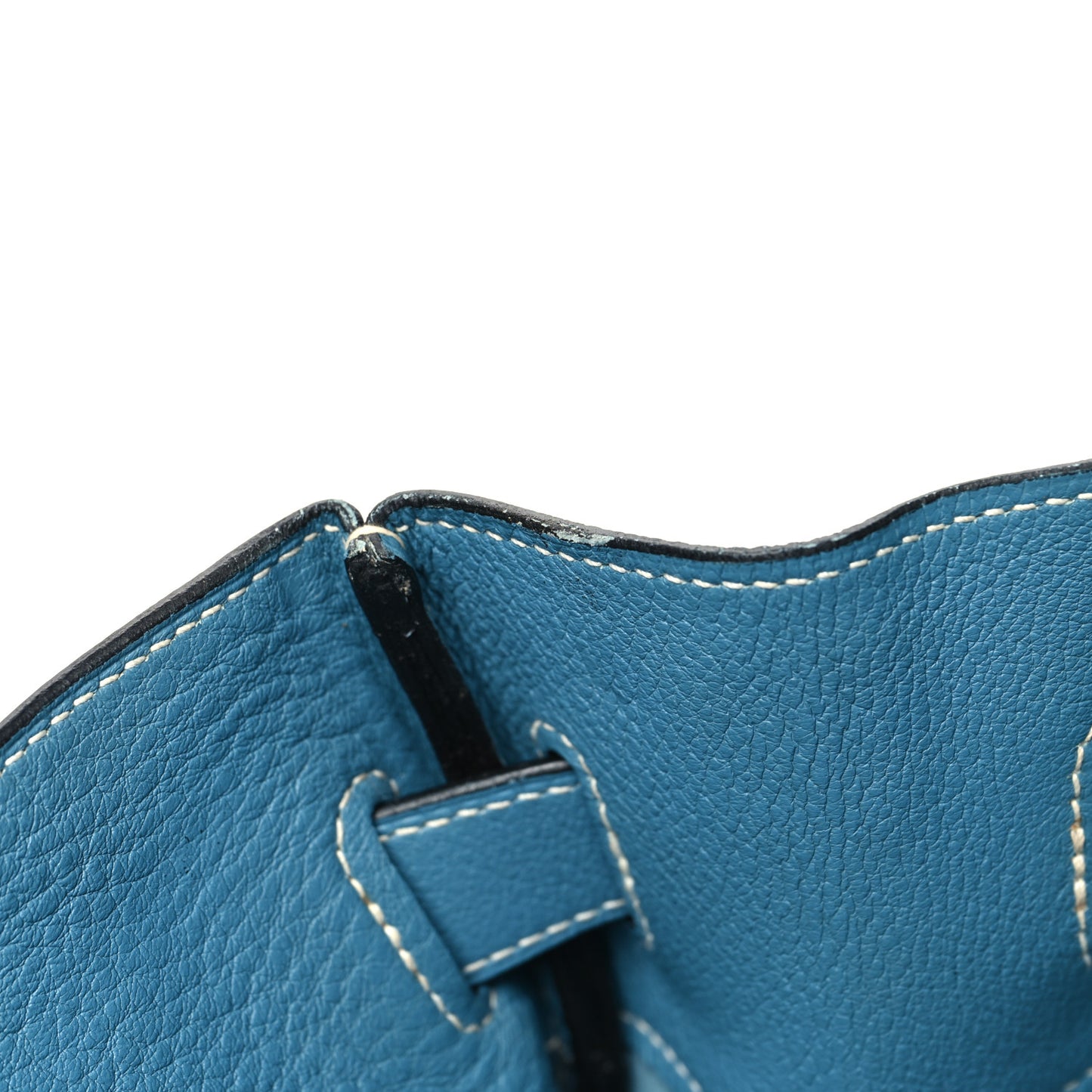Taurillon Clemence JPG Birkin 42 Blue Jean
