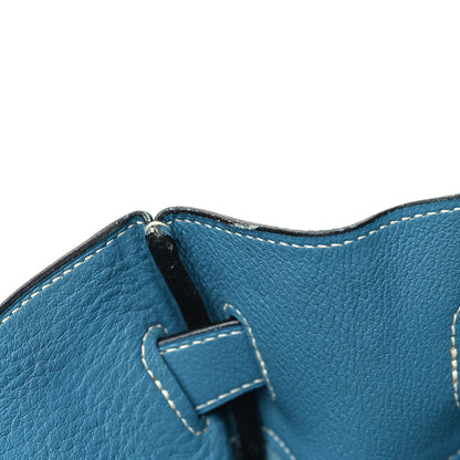 Hermes Taurillon Clemence JPG Birkin 42 Blue Jean 11 of 12