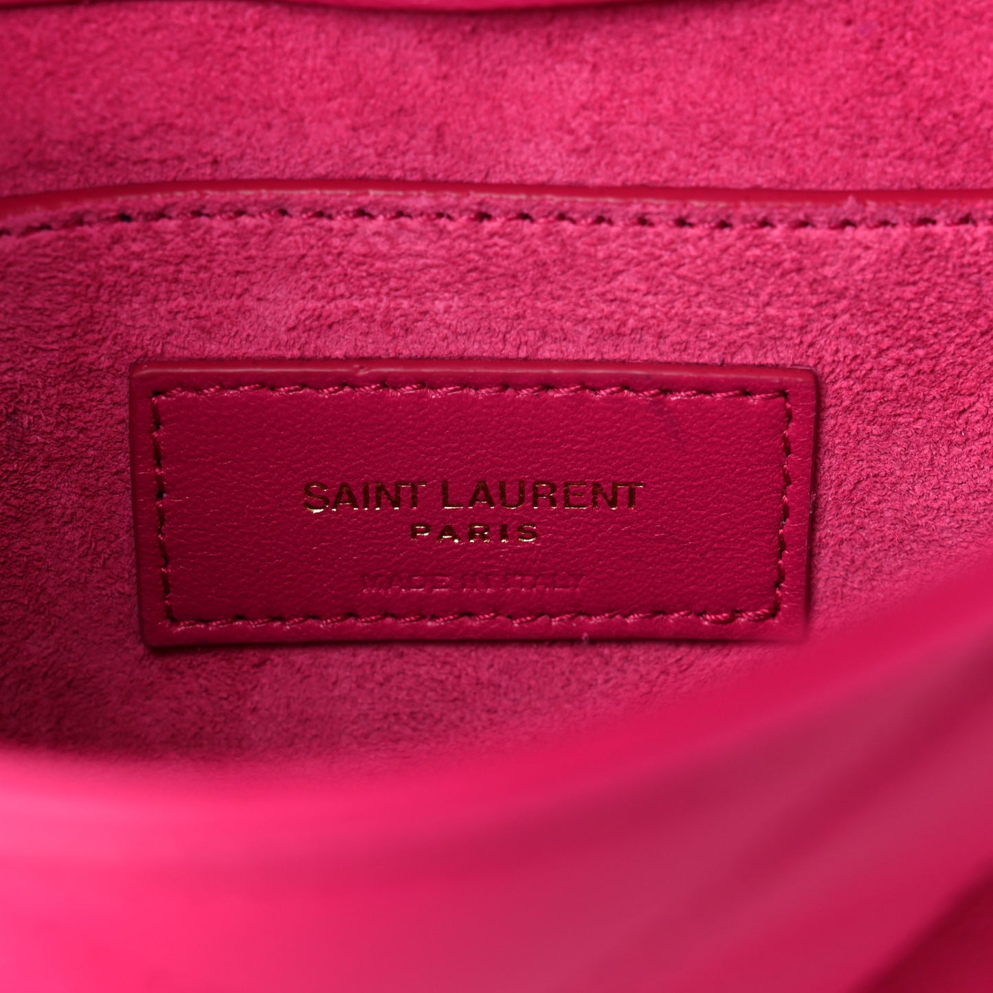 Lambskin Quilted Le 57 Diamond Shoulder Bag Lipstick Fuchsia