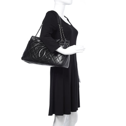 Chanel Caviar Quilted CC Timeless Soft Tote Black 2 of 11