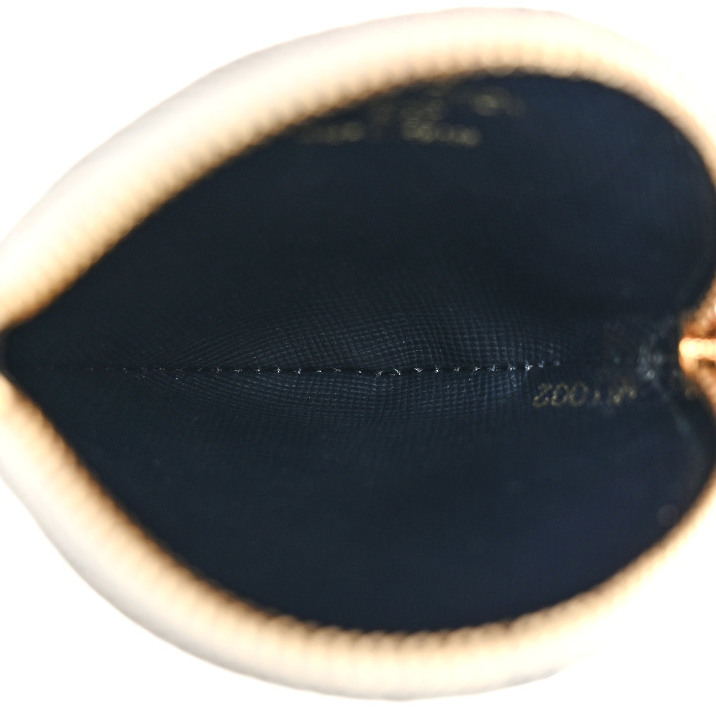 Mini Lin Croisette Round Coin Purse Blue